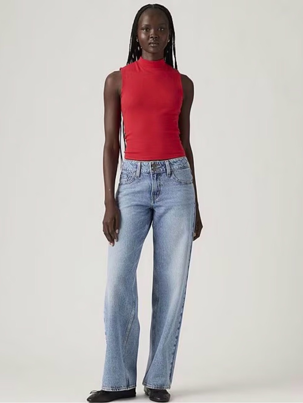 NWT Levis Super Low Rise Loose Fit Jeans 30x32